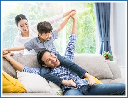 Family spending time together